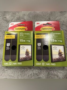 3M Command Large Picture Hanging Strips 15 lb - Green Packaging